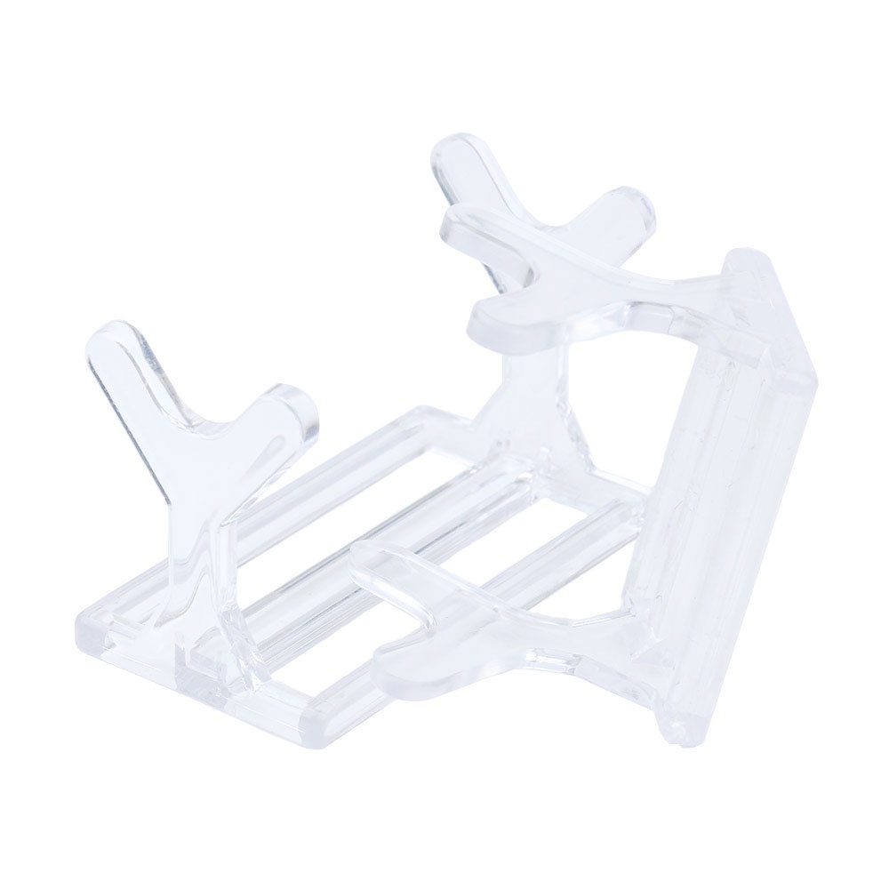 Hengjia 6pcs Stand Display Umpan Pancing Bahan Plastik Akrilik 6.5x3.5x4.2cm / 4.6x3.1x3.7cm