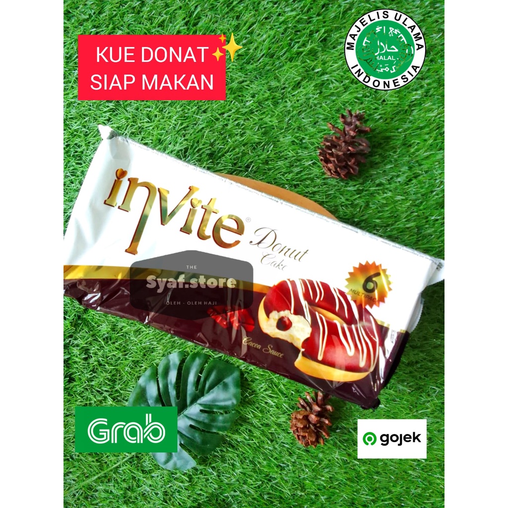 

DONAT COKLAT SIMSEK Invite donut cake with cocoa sauce 240 gr isi 6 pc