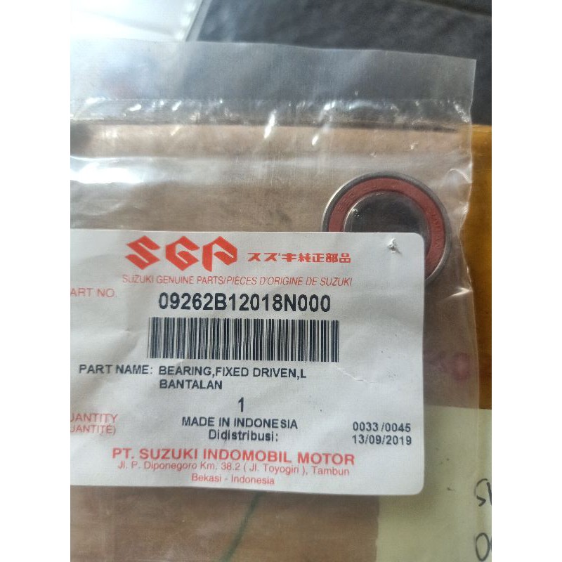 BEARING PULLY SUZUKI NEX NEX FI LETS ORIGINAL SGP (lihat gambar no 15)