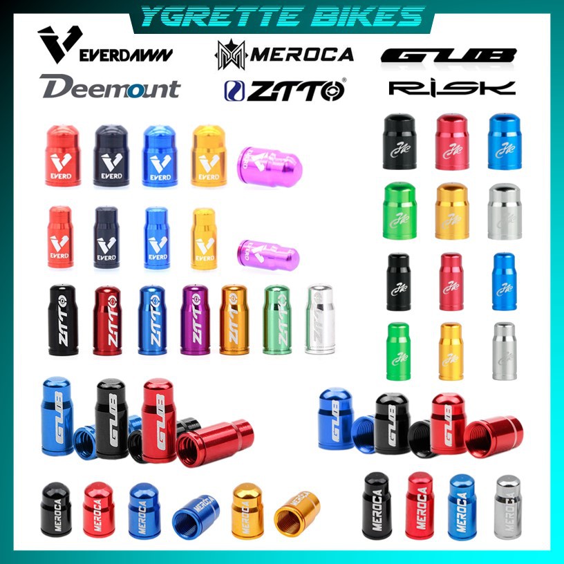 YGRETTE - ZTTO / EVERDAWN Tutup Pentil Ban Sepeda Presta Schrader Valve Cap ALLOY ALUMINIUM