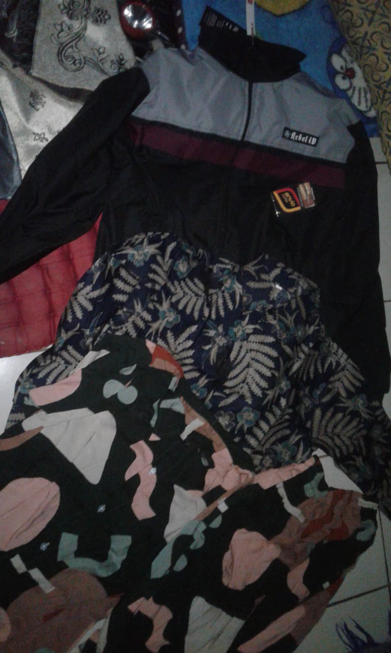 Batik Pria Size M L Xl Xxl  Bswart Batik Hrb026 Kenongo Hem Panjang Padi