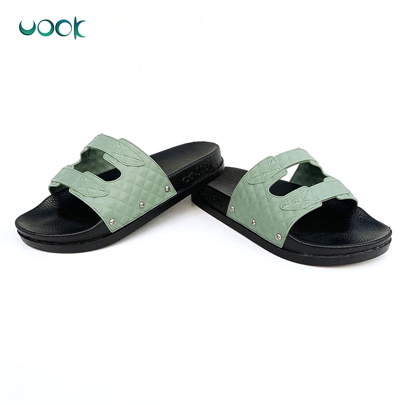 [UOOK] Sandal Rumah Sandal Selop Wanita Bahan PVC Santai Nyaman T216-A