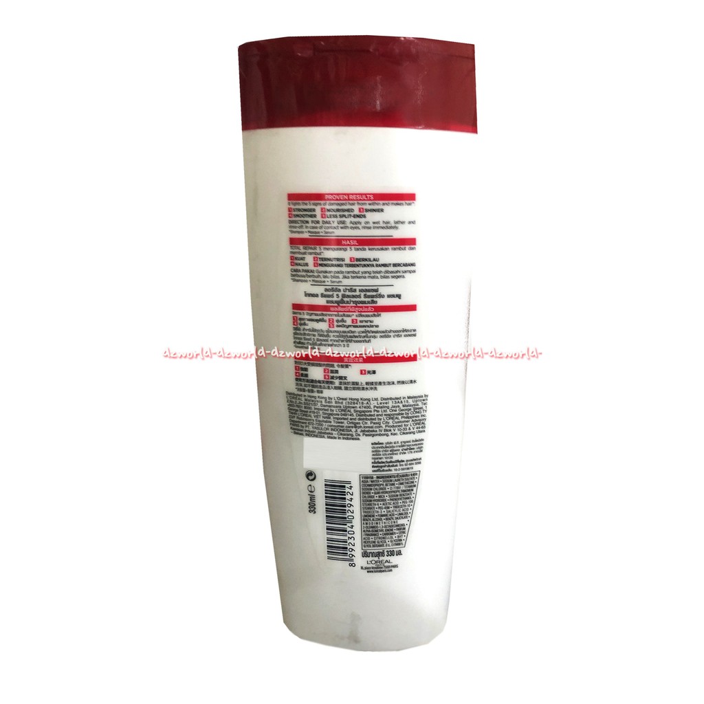 L'oreal Elseve 280ml Total Repair 5 Filler Repairing Shampoo Micro Loreal Sampoo Elsefe Micro Ceramice