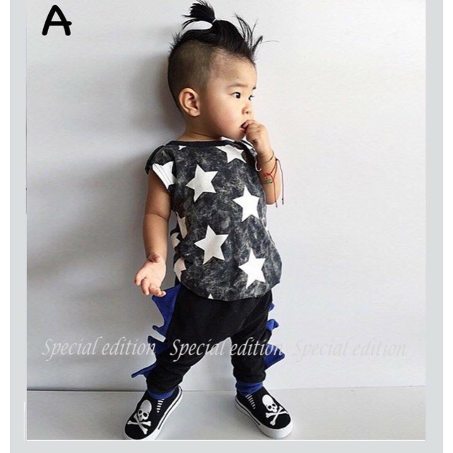 Setelan anak laki laki motif bintang special edition - setelan anak laki laki lucu