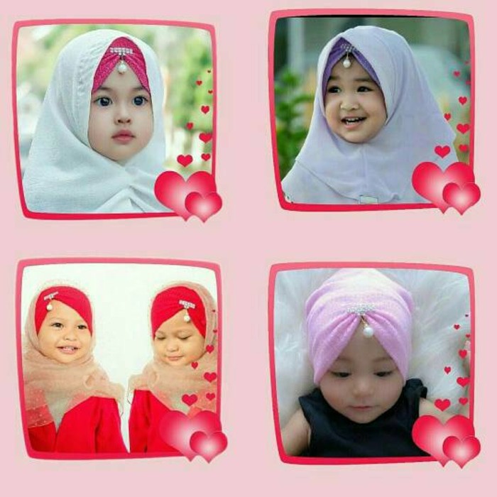 Turban Baby Rajut/Ciput Rajut Aishwa /Ciput Bayi Rajut /Ciput Instan