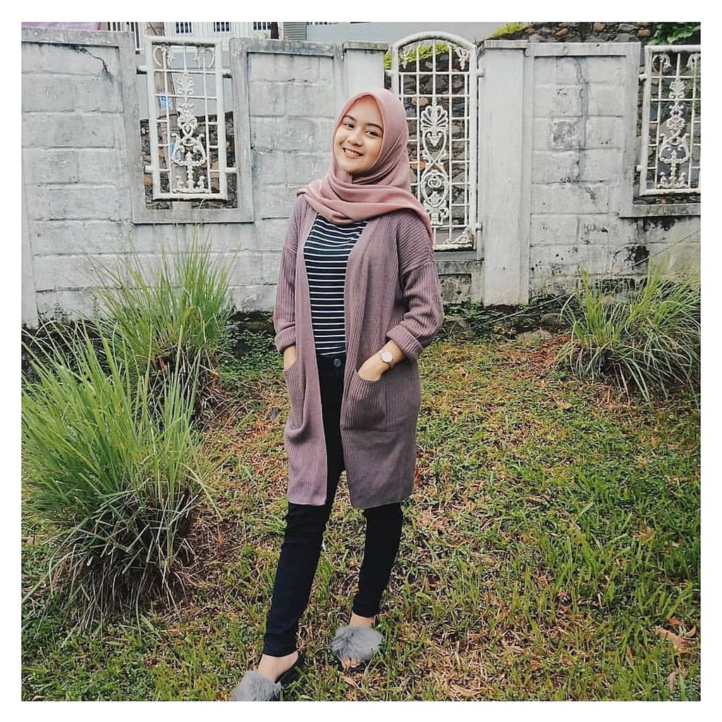 BAJU RAJUT  WANITA  KARDIGAN BELLE LINE CARDIGAN PANJANG 