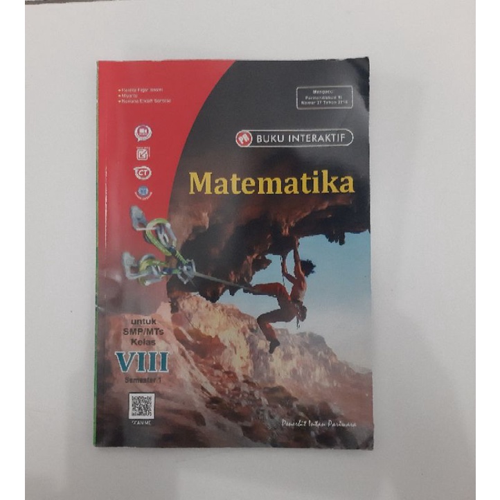 Buku Matematika Kelas 8 / SMP 2 Semester 1 Intan Pariwara