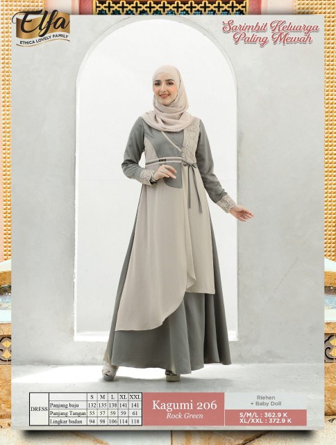 Sarimbit Couple Ethica Original Elfa 201 Rock Green