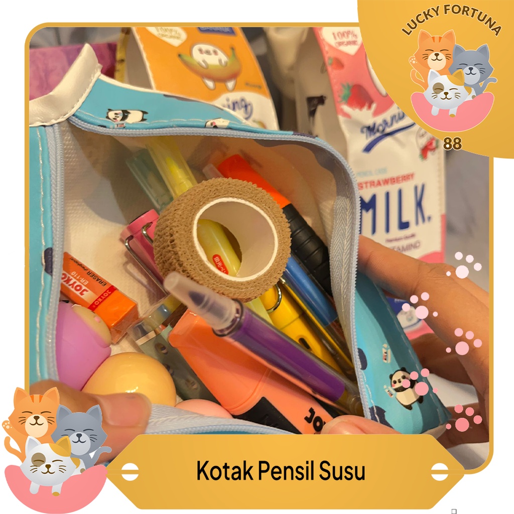 

[LuckyFortuna88] Kotak Pensil Bentuk Kotak Susu Tempat Pensil Bentuk Kotak susu alat tulis sekolah alat tulis kantor lucu murah kualitas bagus