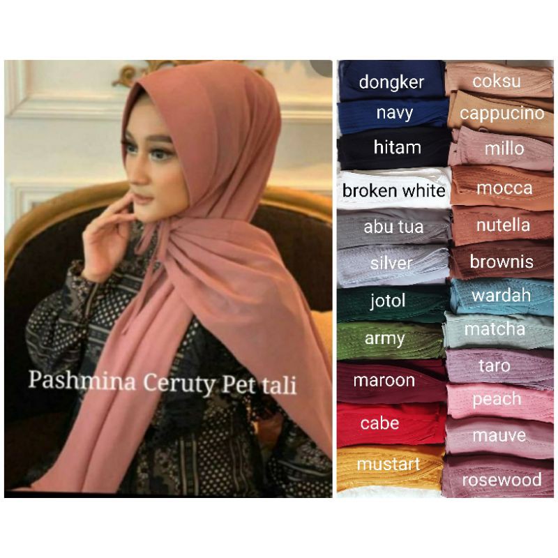 (PART 1) PASHMINA CERUTY PET TALI / PASHMINA PET ANTEM/ PASHMINA PET TALI / PASHMINA CERUTY BABYDOLL