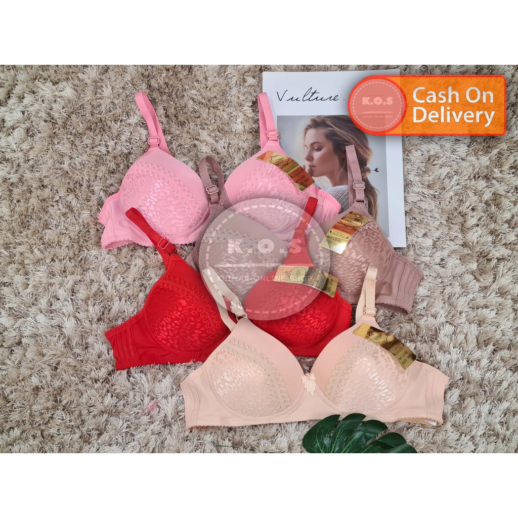 Bra bh import tanpa kawat kombinasi corak cantik size 36-42