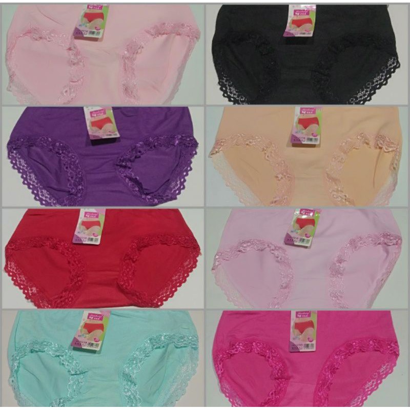 12 Pcs CD WANITA LUSINAN /CELANA DALAM / CD Wanita Dewasa Renda Paha 3358 3318