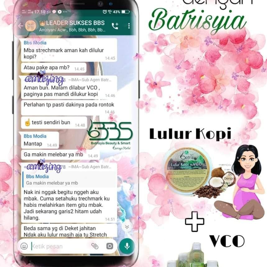 Lulur Kopi Batrisyia Herbal 200 Gram