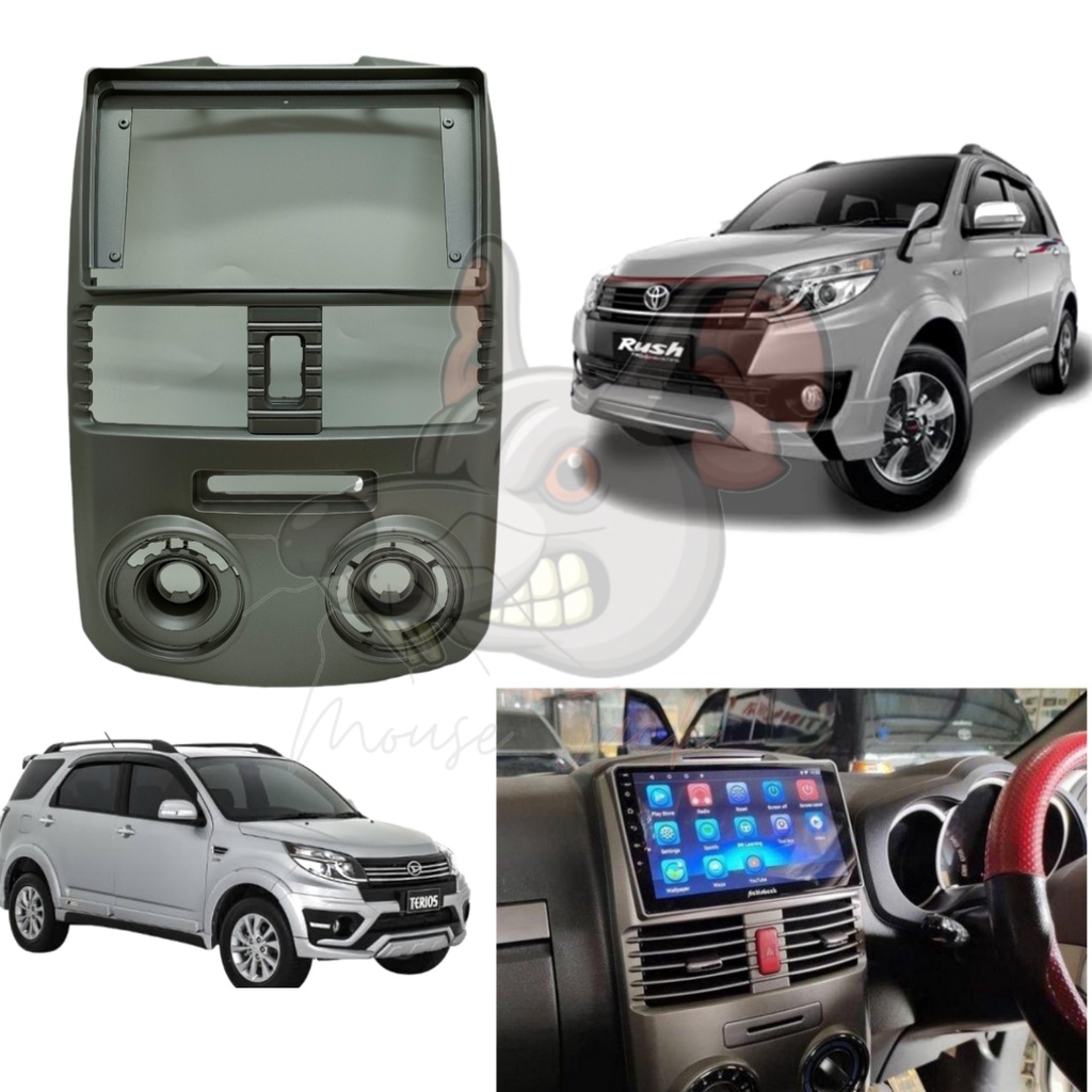 Frame Head Unit Android Rush - Terios 2011 - 2017 9 inch