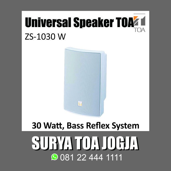 Speaker TOA ZS 1030 W ZS1030 Putih White Bass Column Pasifik Ori Box Reflex System Ruang Dalam