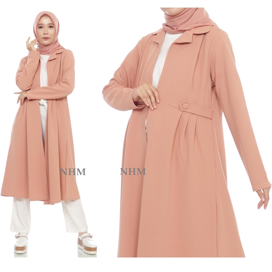 Cardigan Wanita Outer Tunik Muslim Lorenzo Cardigan Murah Cardigan Panjang