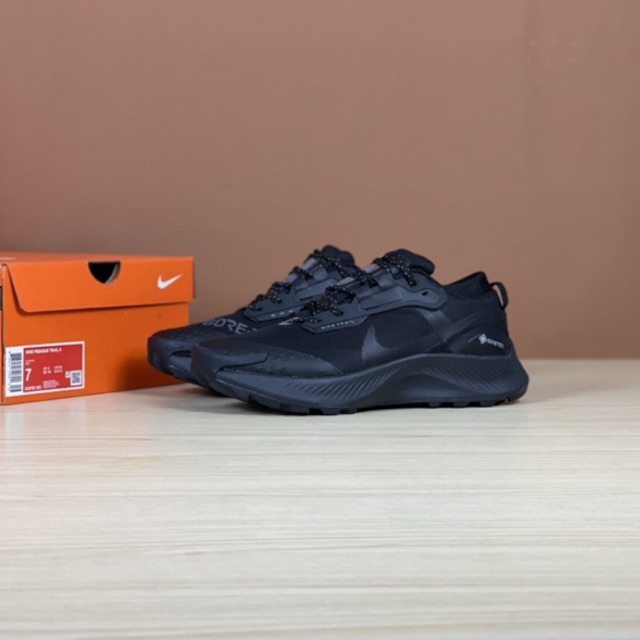N*ke Zoom Pegasus Trail 3 Triple Black x GTX