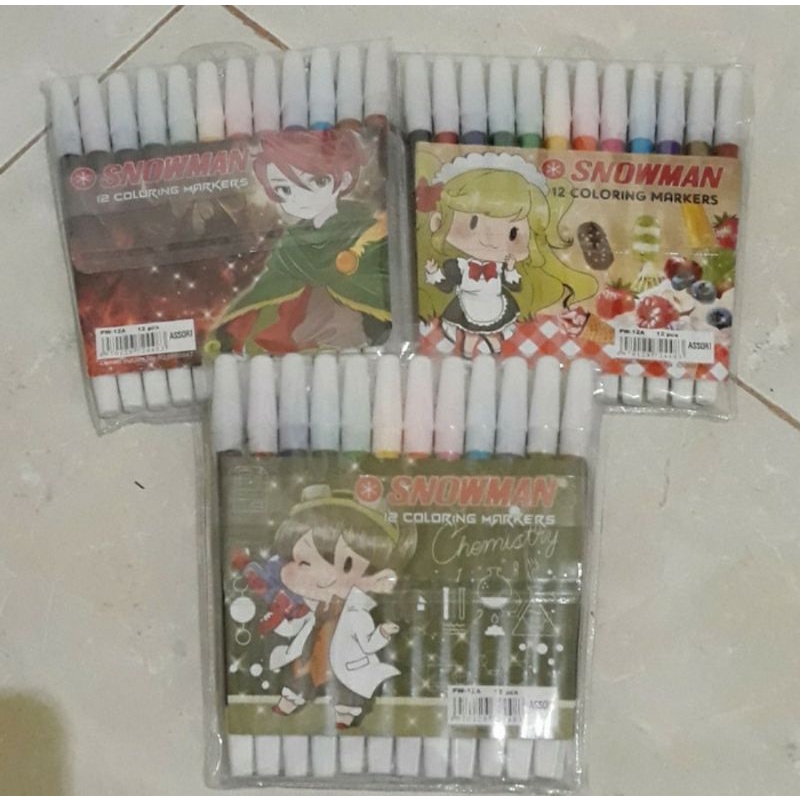 

SPIDOL SNOWMAN - 1 SET ALAT MEWARNAI