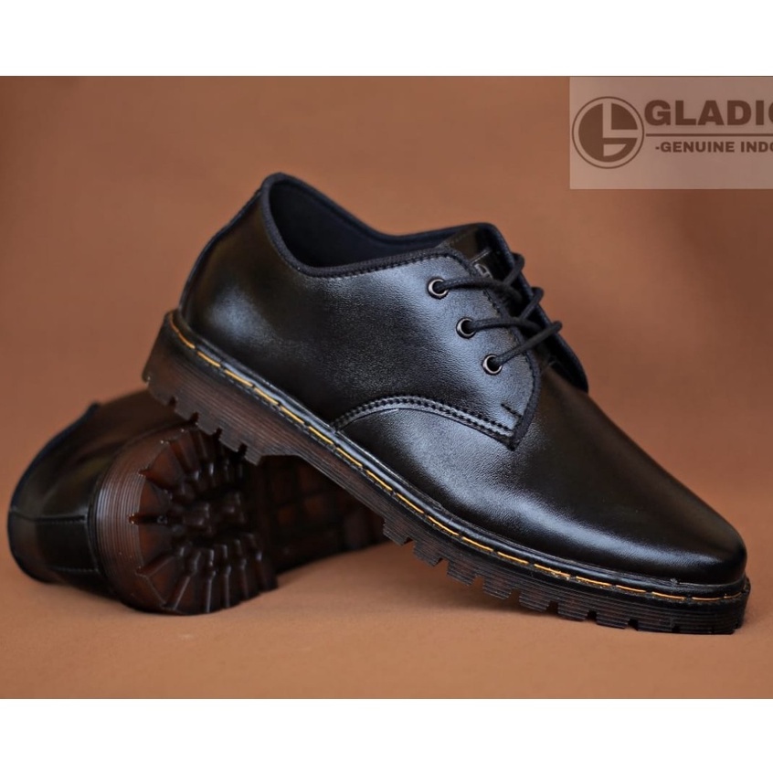 Enoz X Pluto - Sepatu low boots gladio dockmarS Spatu party work tali pria pantofel kasual kerja kantor dan formal original