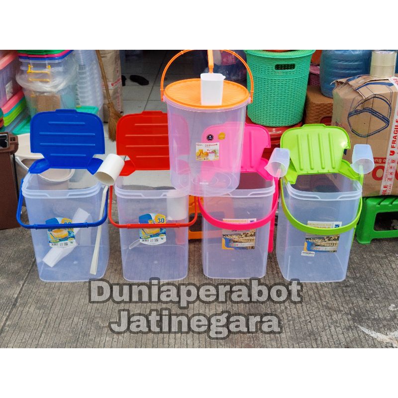 Green Leaf Toples Es Buah + Gayung / Aquarium Es Buah 30 Liter Genoa