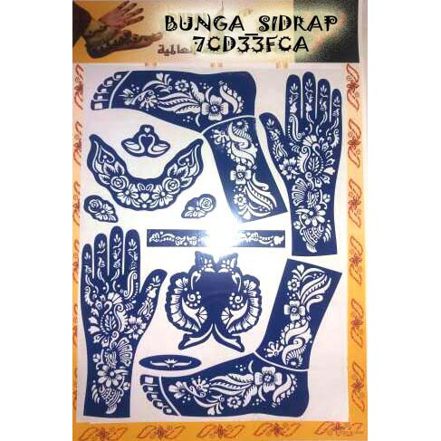 Stiker Henna Shopee Indonesia