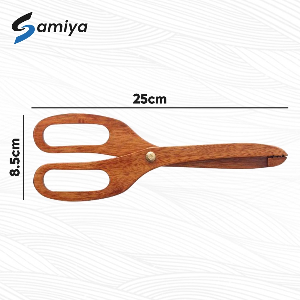 creative wooden kitchen food tong scissor / gunting kayu penjepit pencapit makanan roti snack gorengan cemilan / capitan kayu serbaguna / wood food tongs jepitan