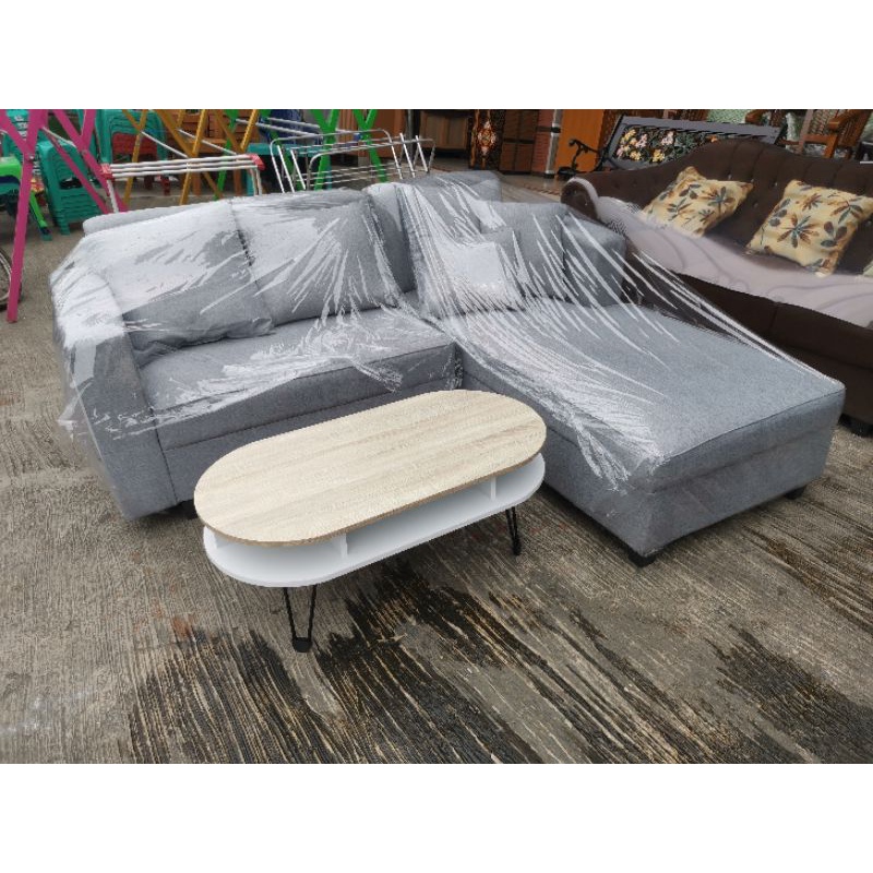 Sofa L minimalis model LBed sofa kain L panjang