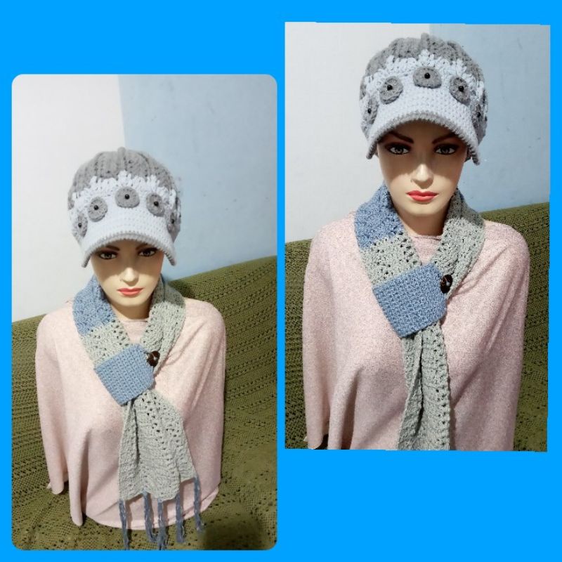 owi rajut topi & syal rajut