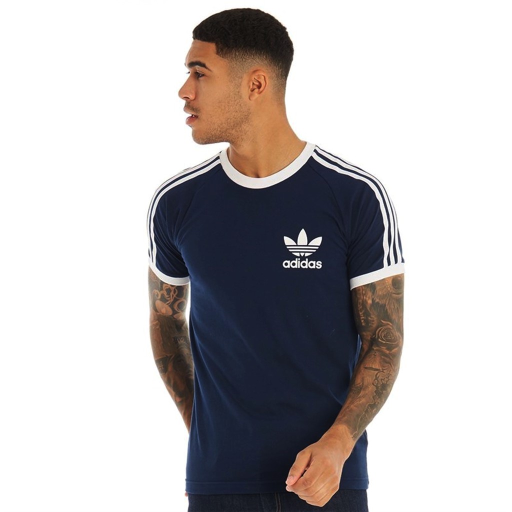  KAOS  ADIDAS  ORIGINALS CALIFORNIA NAVY WHITE FOTO  ASLI 