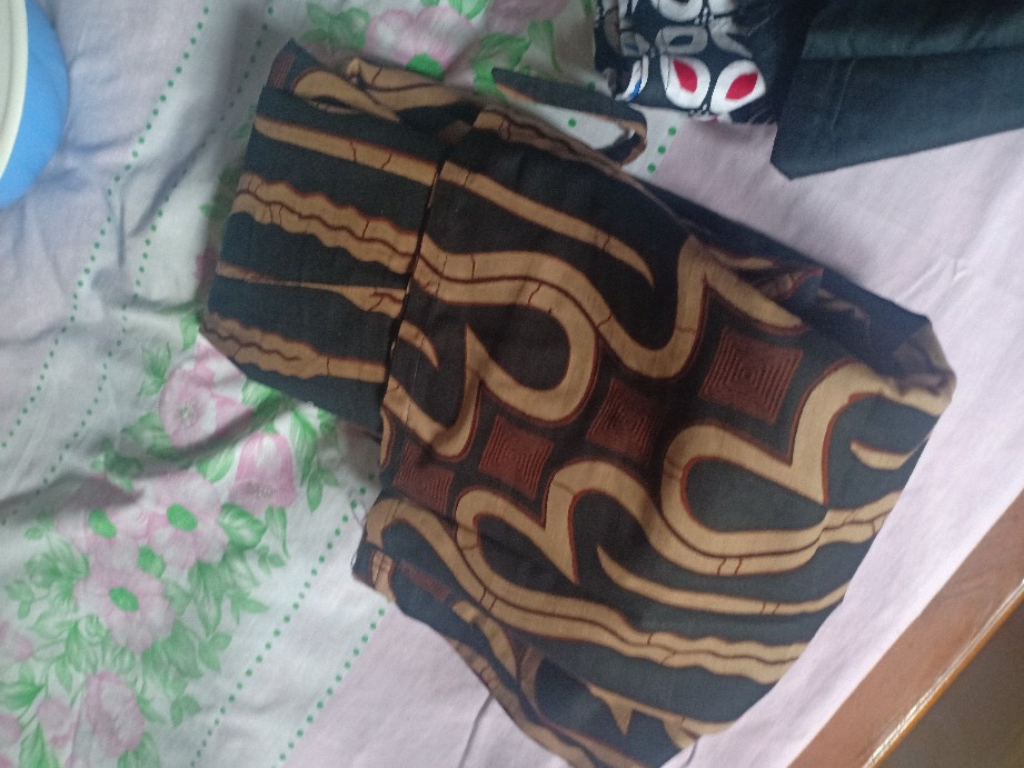 Tunik Serut Genes Atasan Baju Batik Wanita Sogan