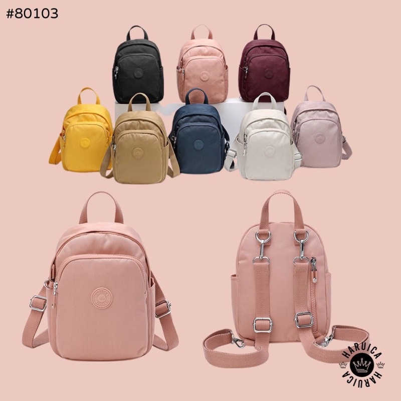 HARUICA BAG 80103 ( bisa ransel + selempang ) Sling Bag Wanita Original Import