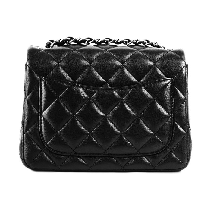 Tas Wanita Chanel Mini Flapbag Black Lambskin Black Promo