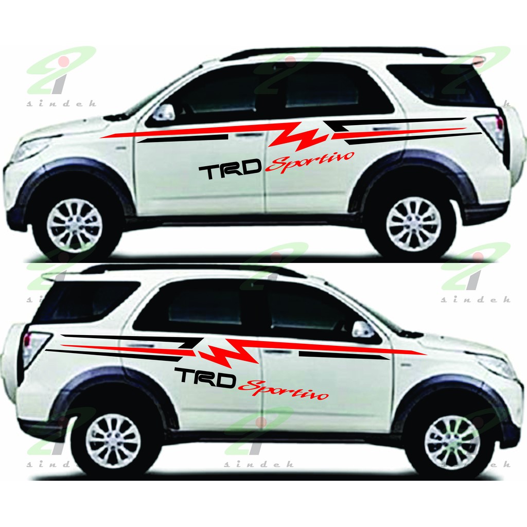 Cutting Sticker Mobil Keren Stiker Mobil Striping Rush Terios Pajero Fortuner Innova Xpander Avanza Shopee Indonesia