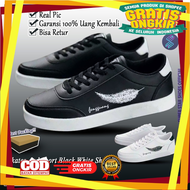 UKURAN SIZE 37 38 39 40 41 42 43 44 45 / Sepatu Sneakers Pria / Sepatu Pria / Sneakers SENJI DAUN Im