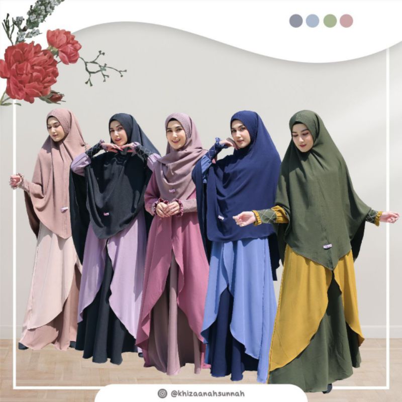 Gamis Fateema Set by Khizaanah Sunnah