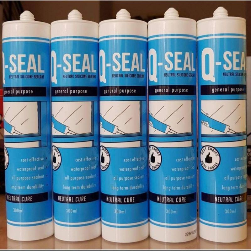 

Qseal neutral lem kaca silikon sealant nom asam