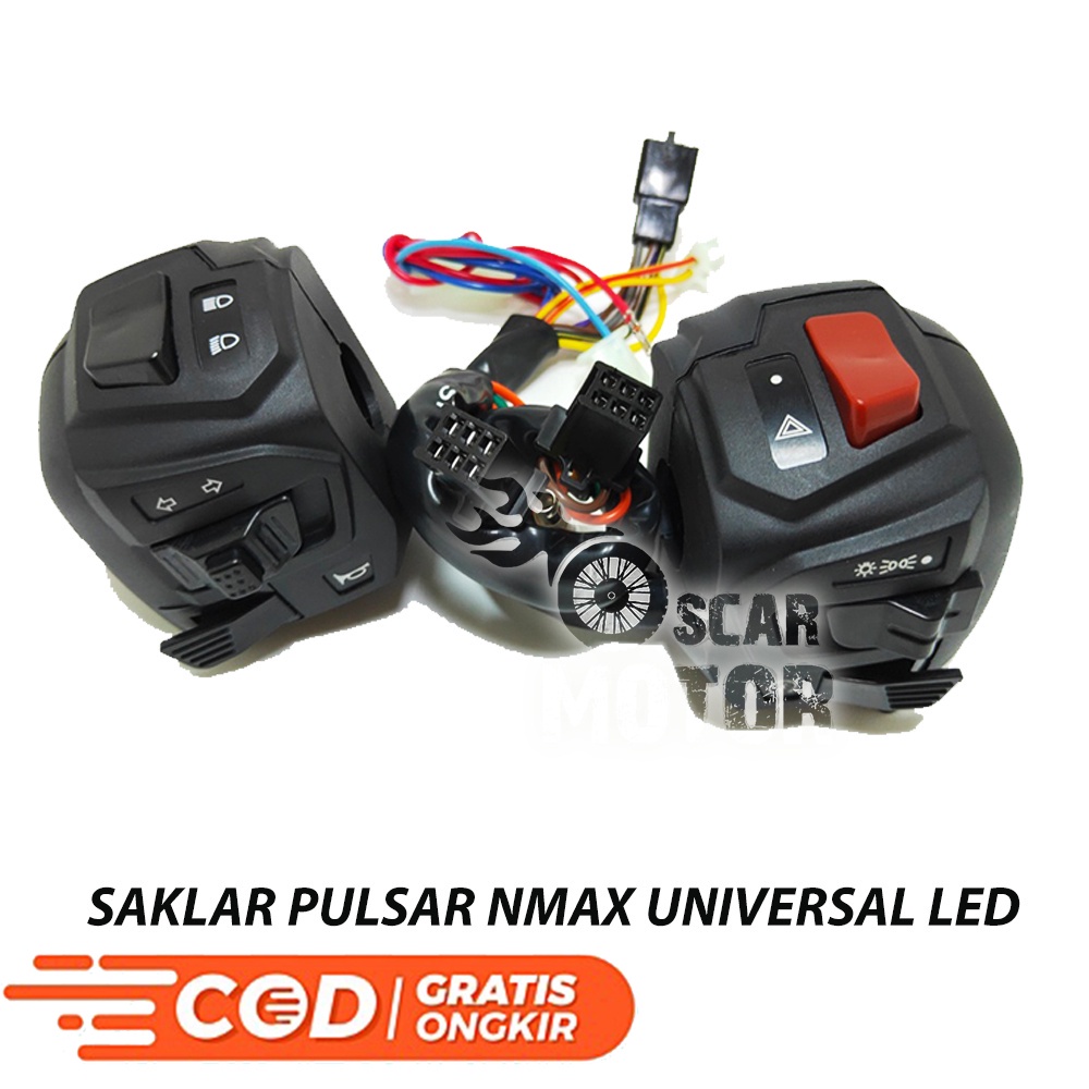 SAKLAR PULSAR YAMAHA NMAX OLD NEW LED UNIVERSAL STARTER ON OFF UNIVERS motor