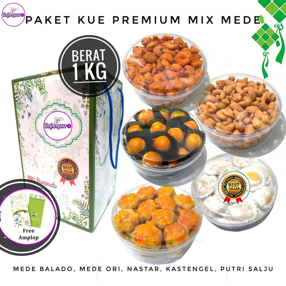 

Paket Kue Lebaran Aneka Kue Mix Kacang Mede Premium Berkualitas