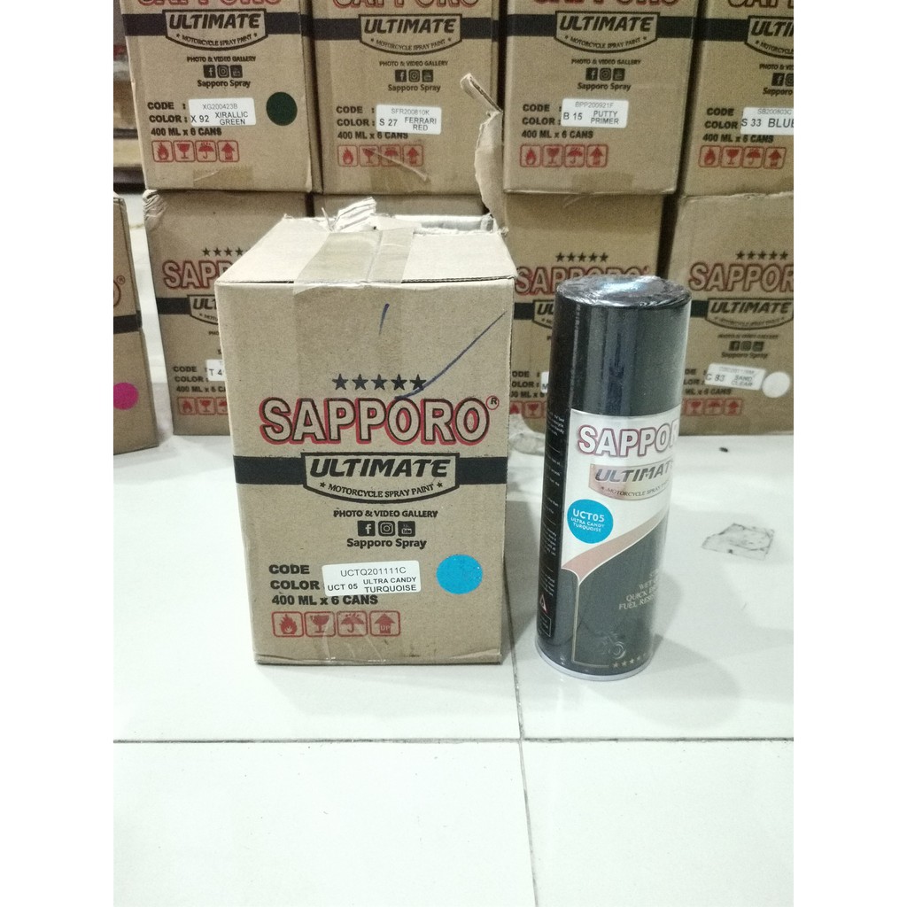 Cat Semprot Sapporo Ultimate Uct05 Ultra Candy Turquoise