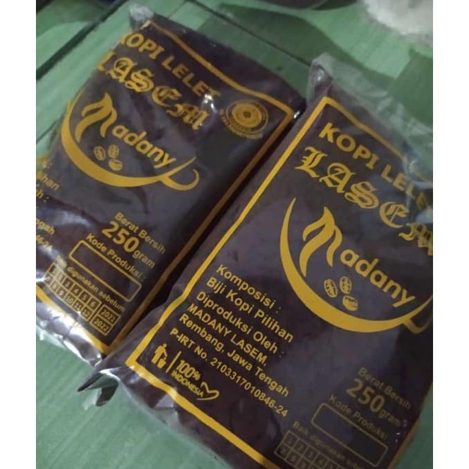 KOPI LELET LASEM KOPI MADANY 250 GRAM &amp; 200 GRAM