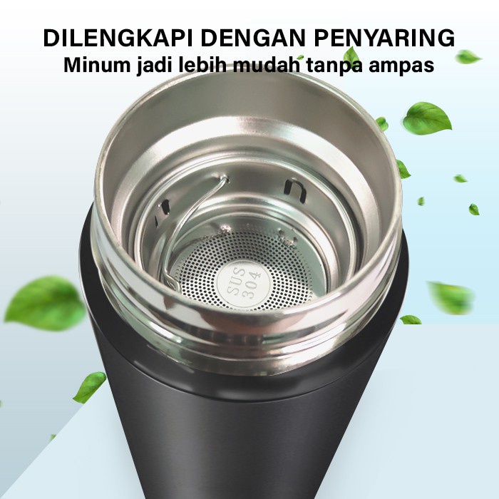 Termos Air Panas 500ml Thermos Suhu Display LED- Tumbler LED