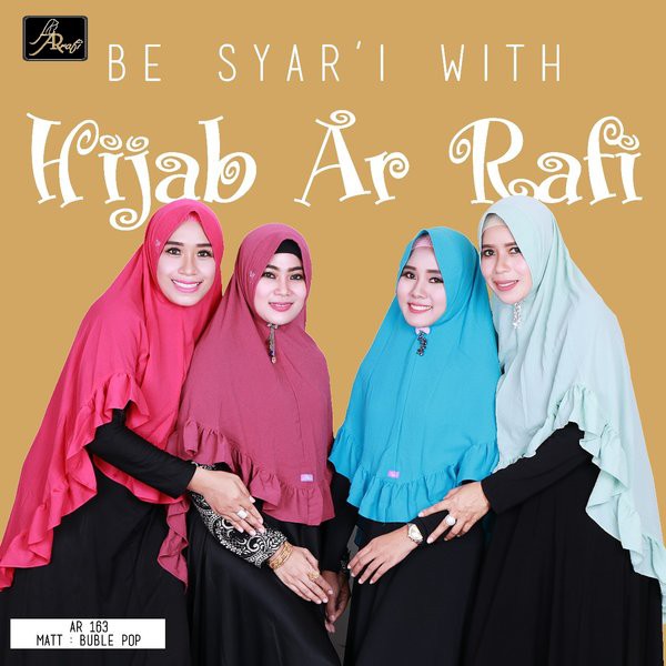 HIJAB AR RAFI / HIJAB AR 163 / HIJAB BERGO