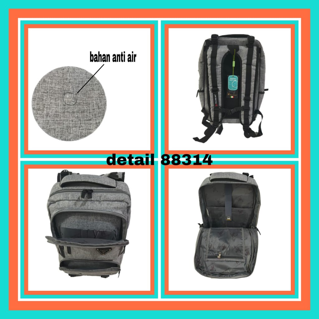 PROMO RANSEL MURAH Tas Pria ORIGINAL BRAND POLO MILANO - 88314