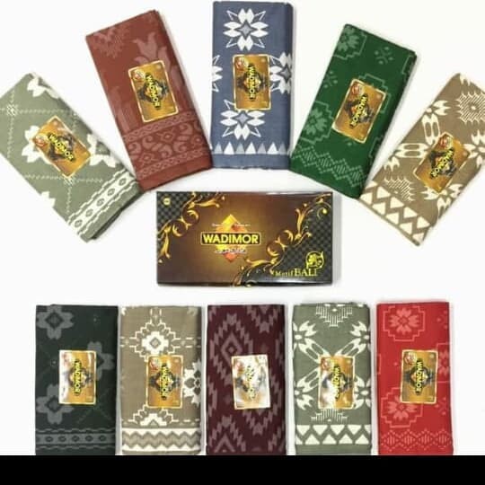 Wadimor Kain Sarung Pria Motif Bali - Tenun Tradisional Songket Batik Premium Dewasa Cowok