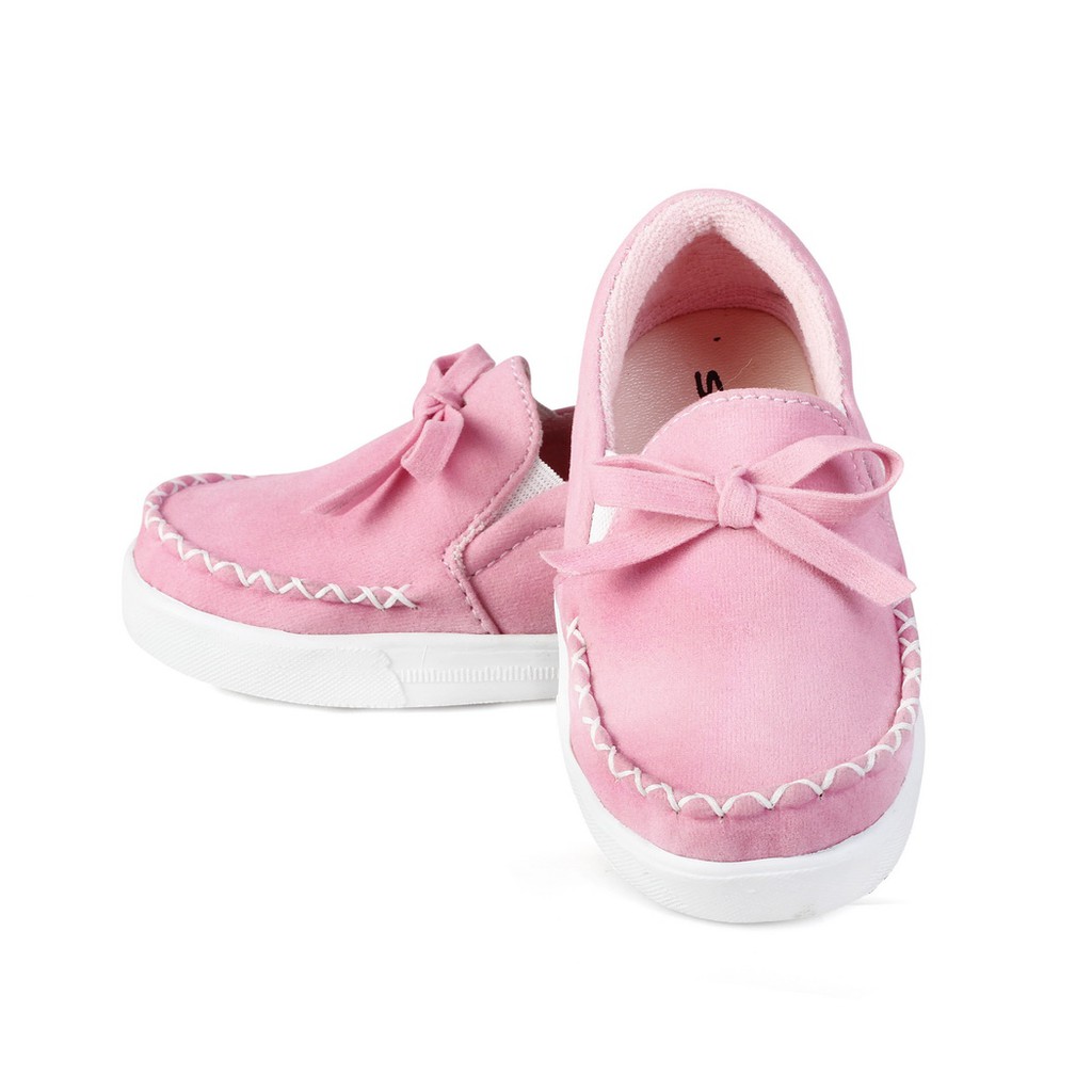 sepatu anak perempuan umur 1 2 tahun hiasan tali N01 PINK