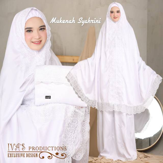 Mukena DewasaTerbaru 2020/ Mukena Dewasa Bordir Sutra / Mukena Sutra Bordir Syahrini Prt1