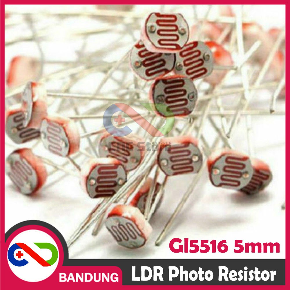 LDR GL5516 5MM PHOTORESISTOR PHOTO RESISTOR GL 5516