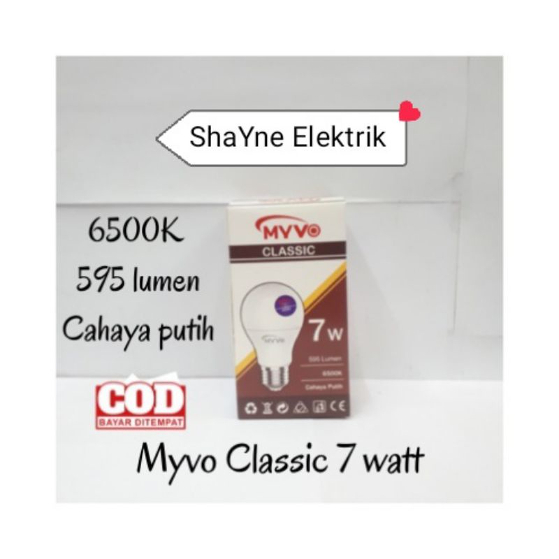 Lampu LED Bohlam MYVO CLASSIC 7 Watt Termurah