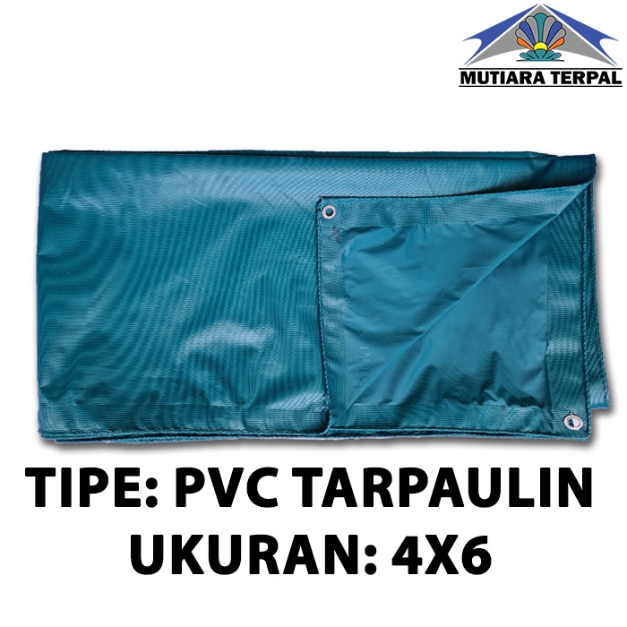 Terpal Karet PVC Hijau Ukuran 4x6