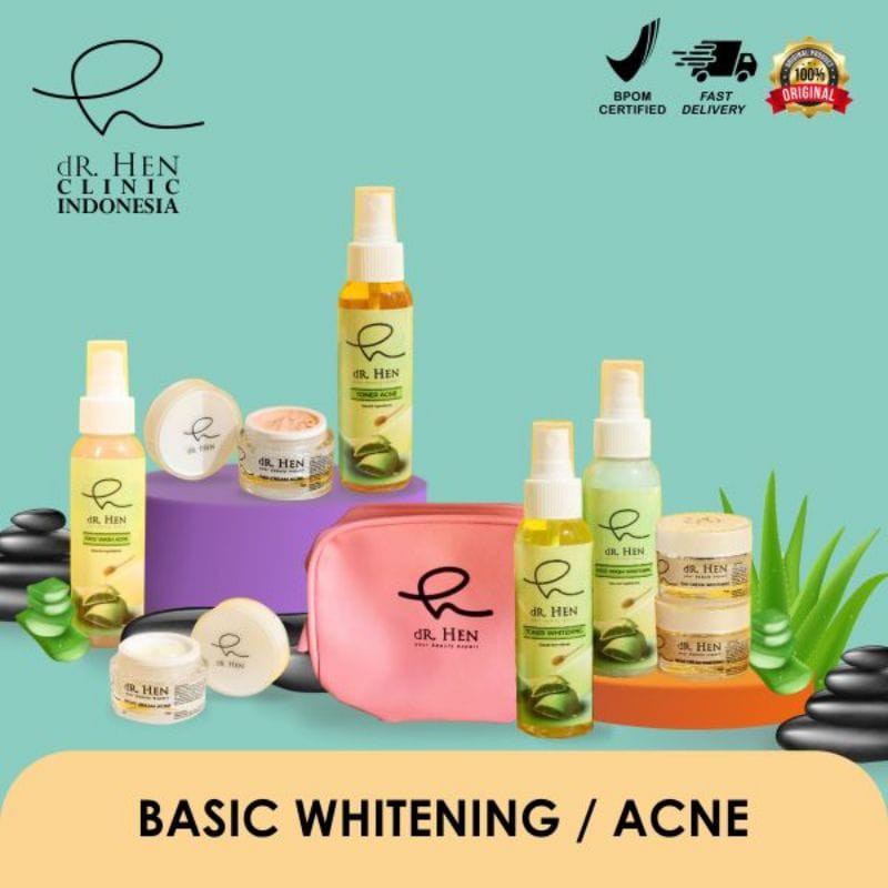 (Free Gift Cantik) Skincare dr. hen by dr. Rhicard Lee Klinik Kecantikan Athena Perawatan Wajah Pake